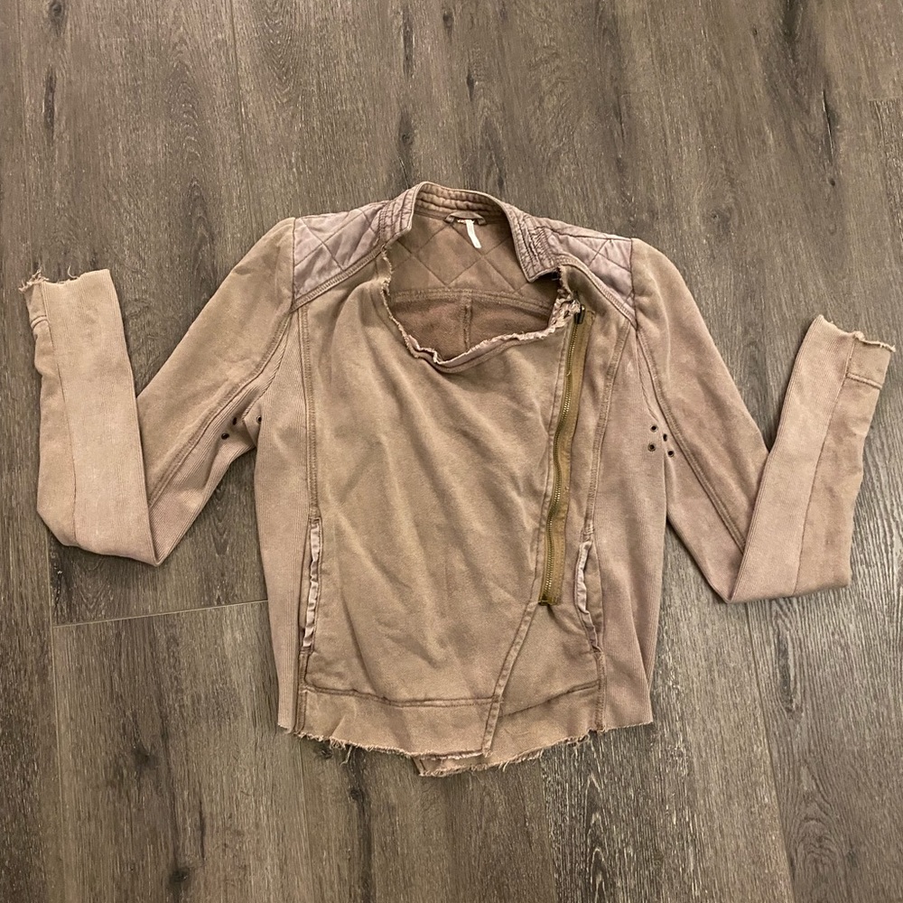Free people stretch moto jacket